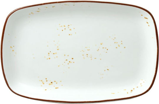 Dot Πιάτο Ρηχό Ορθογώνιο από Πορσελάνη 31x21cm