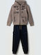 Kinder Jogginganzug Mit Jacke Beige