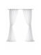Atmosphera Комплект прозоречни пердета с капси Anissa White 60x160 см.