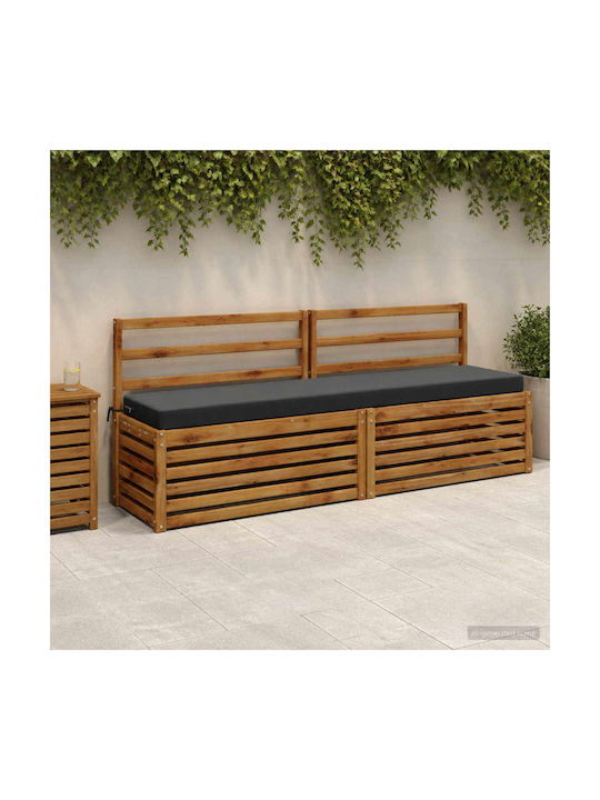 vidaXL Gartenbankkissen Soest Anthrazit 2 Stk. ...