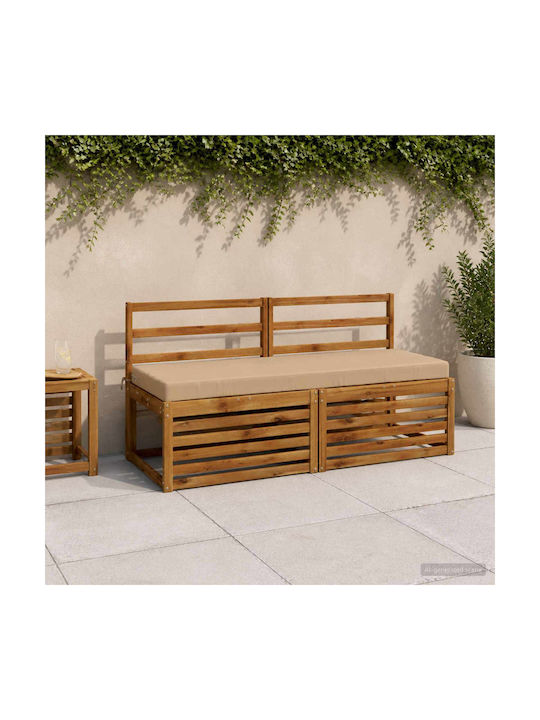 vidaXL Gartenbank-Kissen Soest Sand 2 Stk. 50 x...