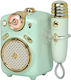Karaoke-Lautsprecher mit kabellosem Mikrofon Fairy-2 Vintage Grün