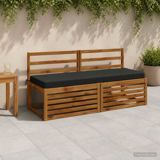 vidaXL Gartenbankkissen Soest Anthrazit 2 Stück 50 x 150 cm
