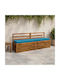 vidaXL Gartenbankkissen Soest Hellblau 2 Stk. 40 x 180 cm