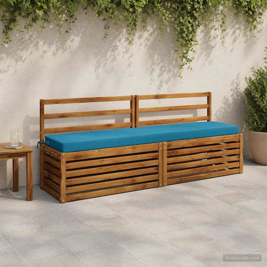 vidaXL Gartenbankkissen Soest Hellblau 2 Stk. 40 x 180 cm