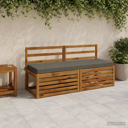 vidaXL Pernă pentru Bancă de Grădină Soest Gri 2 Buc. 50x150 cm