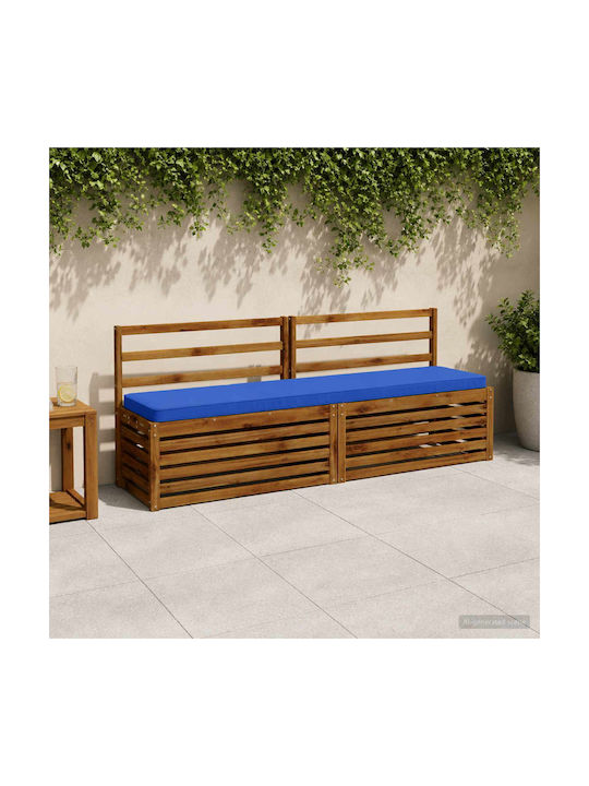 vidaXL Garden Bench Cushion Blue 2 pcs 40x200 cm