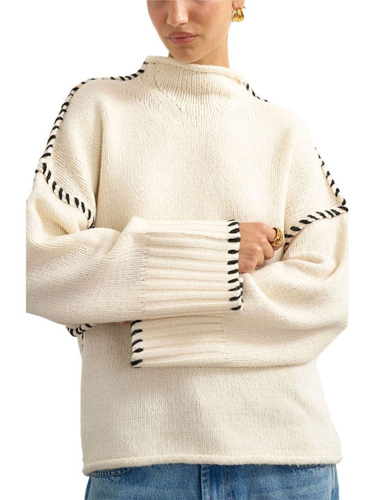 Topshop Women's Sweater Ivory Cream
