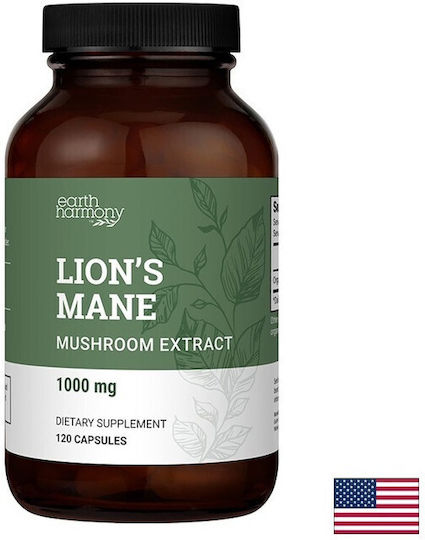 Earth Harmony Lion's Mane 500 mg 120 Capsule