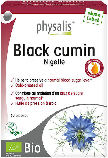 Physalis Bio Black Cumin Seed Oil 60 Vegan Capsules