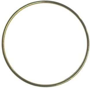 Metallischer Kranzring Für Hochzeitsgeschenke 3 mm × 7,5 cm, Set Mit 5 Stück, Gold
