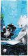 Памучна Плажна Кърпа 70x140 см How To Train Your Dragon 5865 Черно-Синя Disney