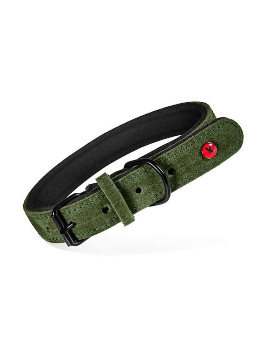 Zolux Zolux Comfort Leather Dog Collar 35 Cm/14 Mm Green