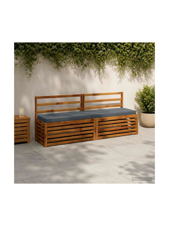 vidaXL Gartenbankkissen Blau 2 Stk. 40 x 200 cm
