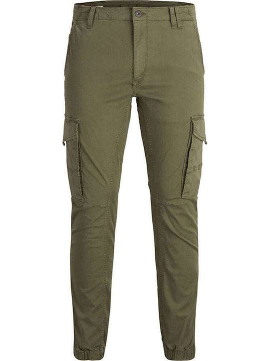 Jack & Jones Ανδρικό Παντελόνι Cargo Olive Night