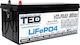 Lifepo4 Battery 25.6v 200ah 5120wh Multifunctional Smart Bms App Monitoring – Ted Electric
