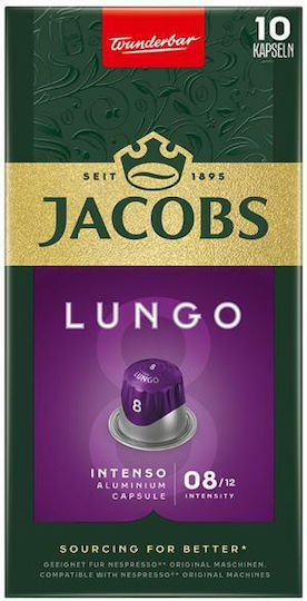 Jacobs JACOBS Lungo Intenso Kάψουλες Συμβατές Με Μηχανές Nespresso* 10τεμ