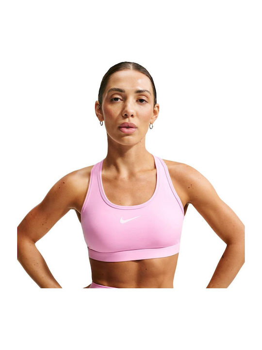 Nike Dri-FIT Swoosh Спортно Бюстие за Жени със ...