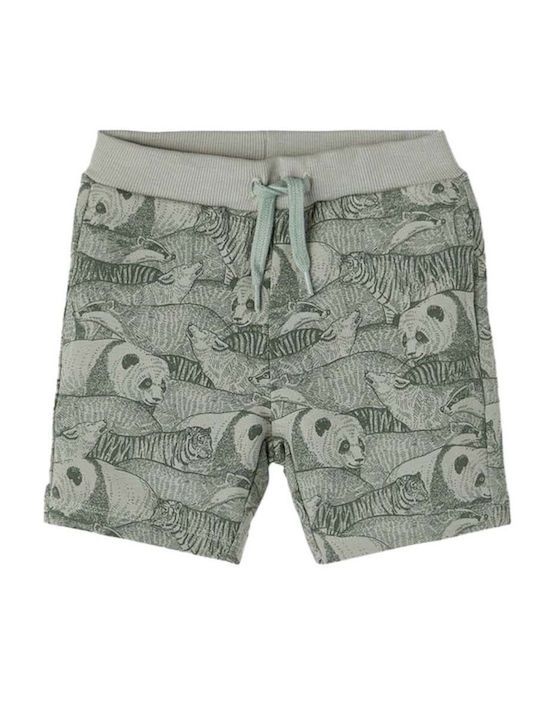 Name It Pantaloni Scurți/Bermude din Material pentru Copii Iceberg Green