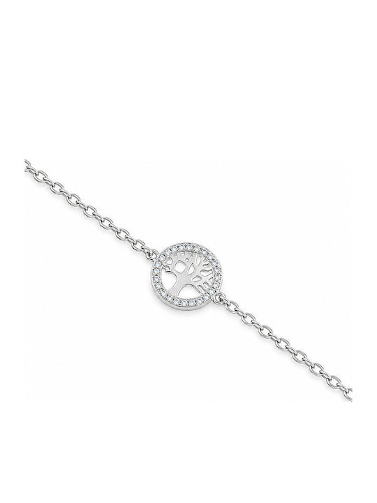 Ios Damenarmband aus Silber mit Zirkon