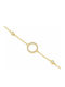 Ios Women's Gold-Plated Silver Bracelet with Zircon