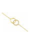 Ios Women's Gold-Plated Silver Bracelet with Zircon