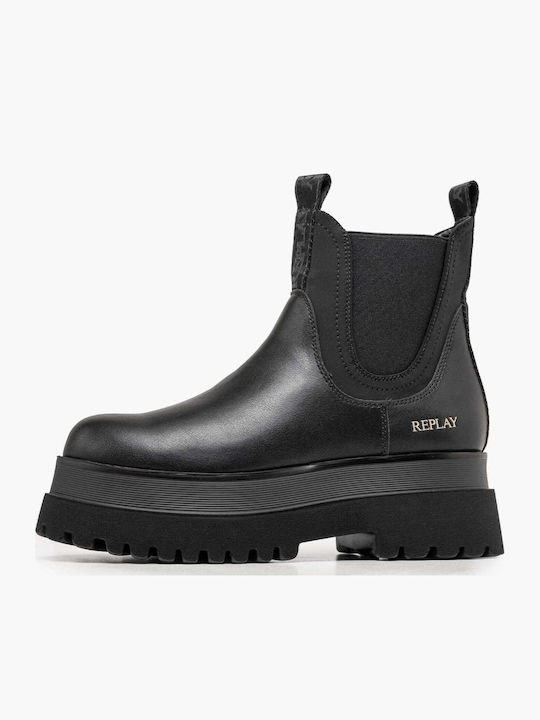 Any.mode Damen Stiefeletten Schwarz