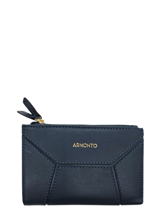 Armonto Kleine Damenlederbrieftasche mit RFID Blau