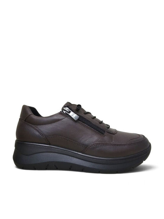 Women's Brown Sneakers 260102-5-BROWN