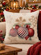 Linea Home Față de Pernă Decorativă de Crăciun Roșie 45x45 cm