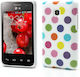 Oem TPU Case mit farbigen Punkten für LG Optimus L3 II Dual