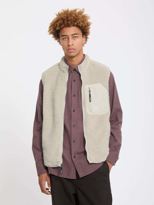 Volcom Muzzer Fuzzar Men's Sherpa Jacket Beige