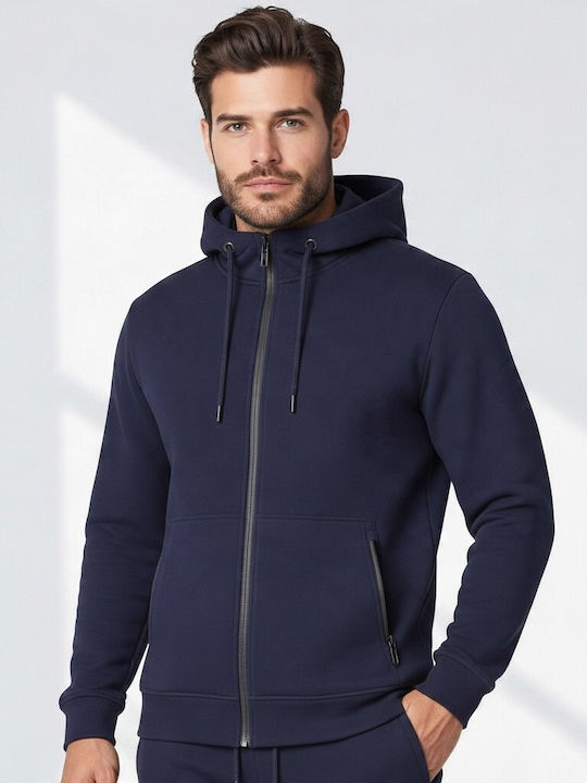 Blue Hooded Sweatshirt