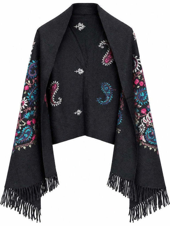 Achilleas Accessories Eșarfă pentru femei Neagră