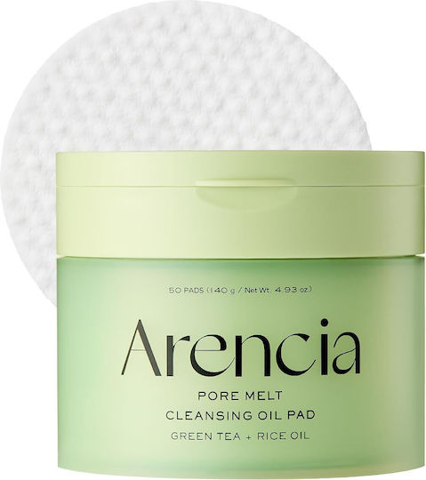 Arencia Pore Melt Facial Cleansing & Makeup Remover Oil for Oil Control & Antioxidant Action 50 Pieces