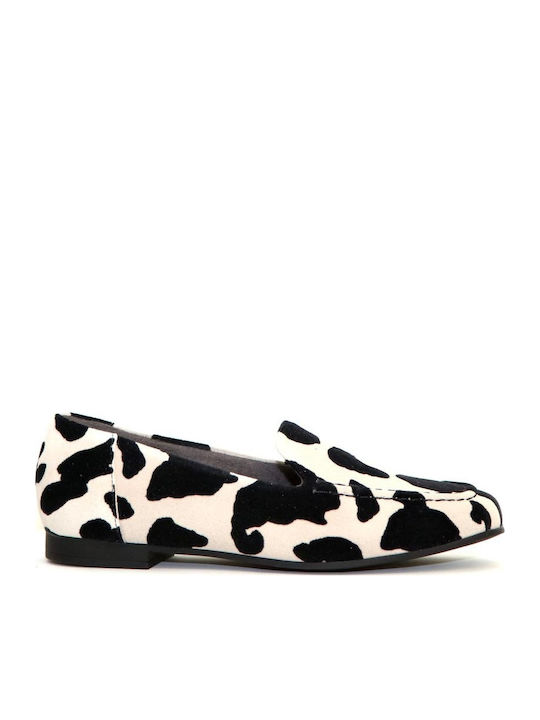 Δερμάτινα Γυναικεία Loafers σε Μπεζ Χρώμα