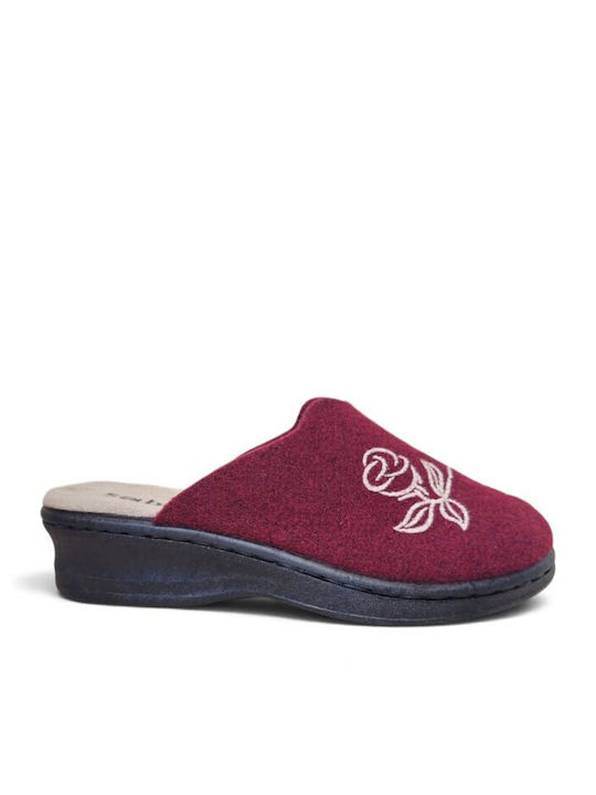 Burgundy Winter Women's Slippers G/70/07-Burgundy