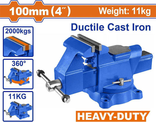 Wadfow Menghină Rotativă din Fontă cu Deschidere Maximă 100mm