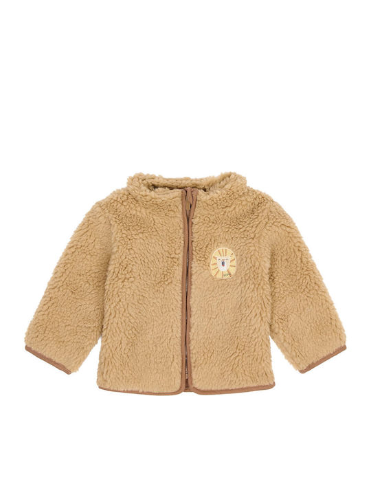 Παιδική Ζακέτα Βαμβακερή Warm Taupe Teddy Warm