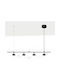 Luma Lampă Suspendată Neagră cu LED, Lumină Albă Caldă, Șină 70x10 cm