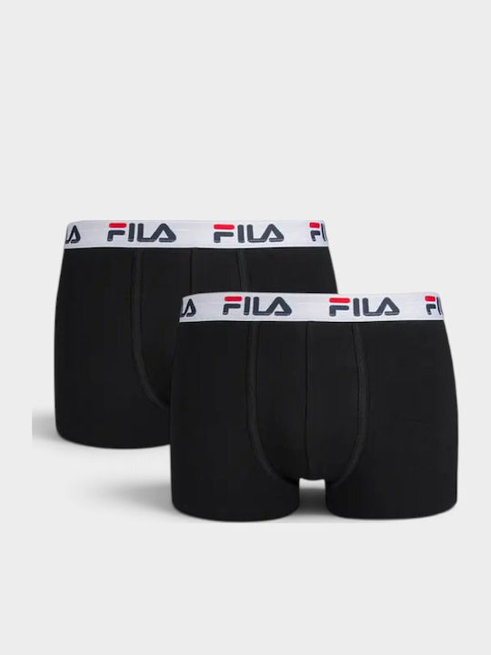 FILA Urban Мъжки Боксерки Черни 2 Pack