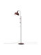 Costway Vintage Floor Lamp H166 x L43 cm with E27 Bulb Socket Copper