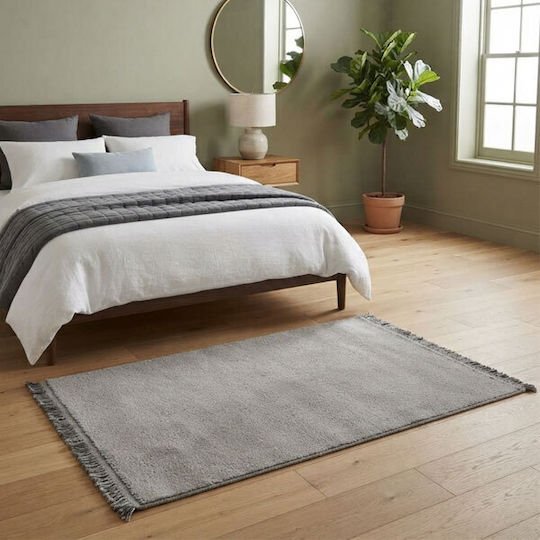 SpitiBazaar Madi Schlafzimmer-Teppichsets Zottelig Grau 3Stücke SpitiBazaar Madi Schlafzimmer-Teppichsets Zottelig Grau 3Stücke