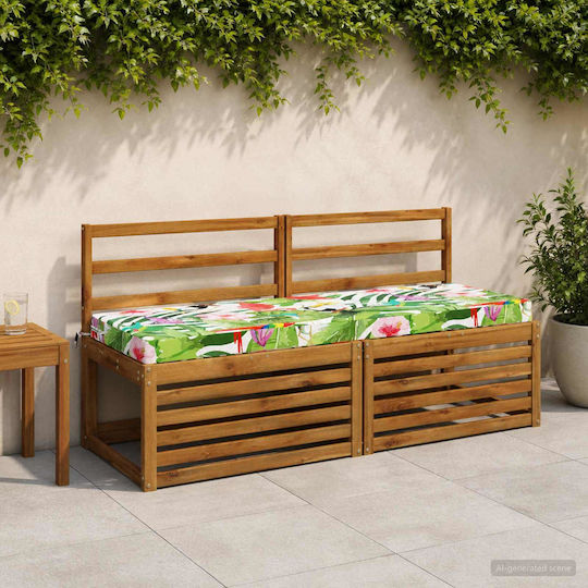 vidaXL Възглавници за градинска пейка Soest Многоцветни 2 бр. 140x50 см