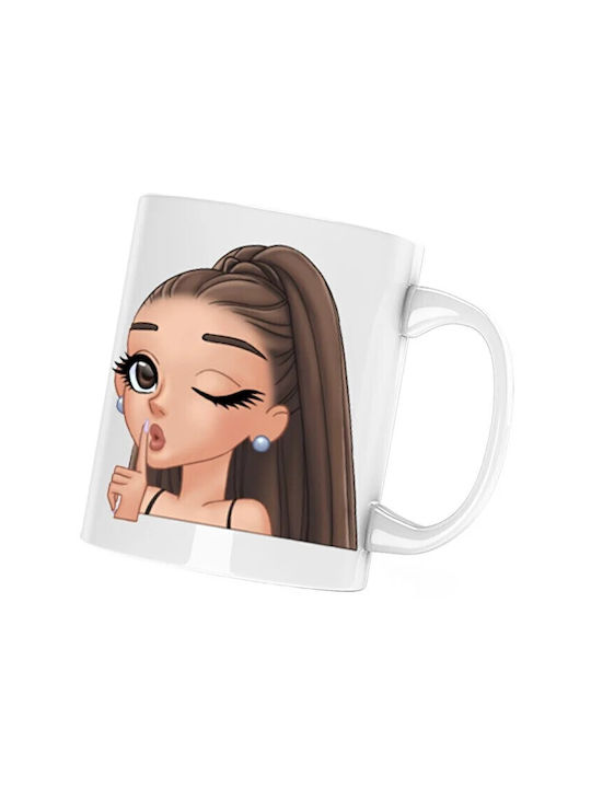 Ariana Cană Ceramică Albă 330ml