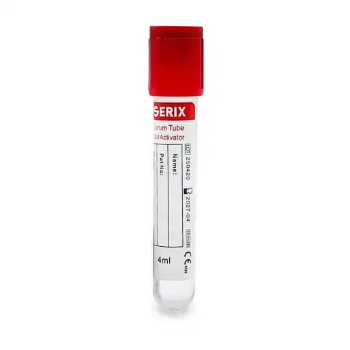 Vacutainer for Biochemistry – Clot Activator Red Cap Pet Serix 100 Pcs 6ml