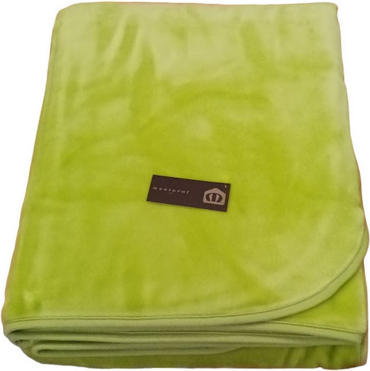 Manterol Casa Polo Spanish Velvet Single Blanket 160x240cm Mocha