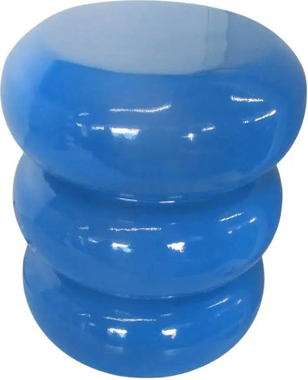 Runder Beistelltisch Blau L44xB44cm