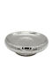 Marhome Dekorative Keramikschale Silber 23x23x8cm