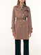 Damen-Trenchcoat Moccasin